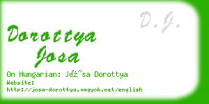 dorottya josa business card